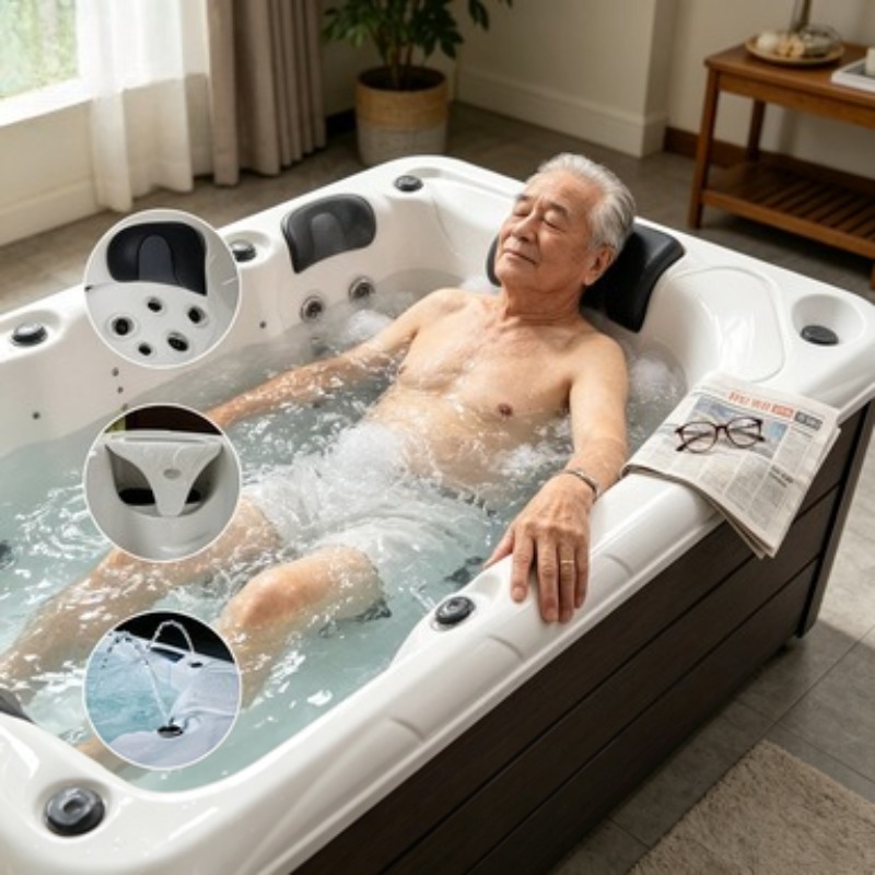 Hot Tub - Bañera de Hidromasaje Acrílica, Spa, Jacuzzi