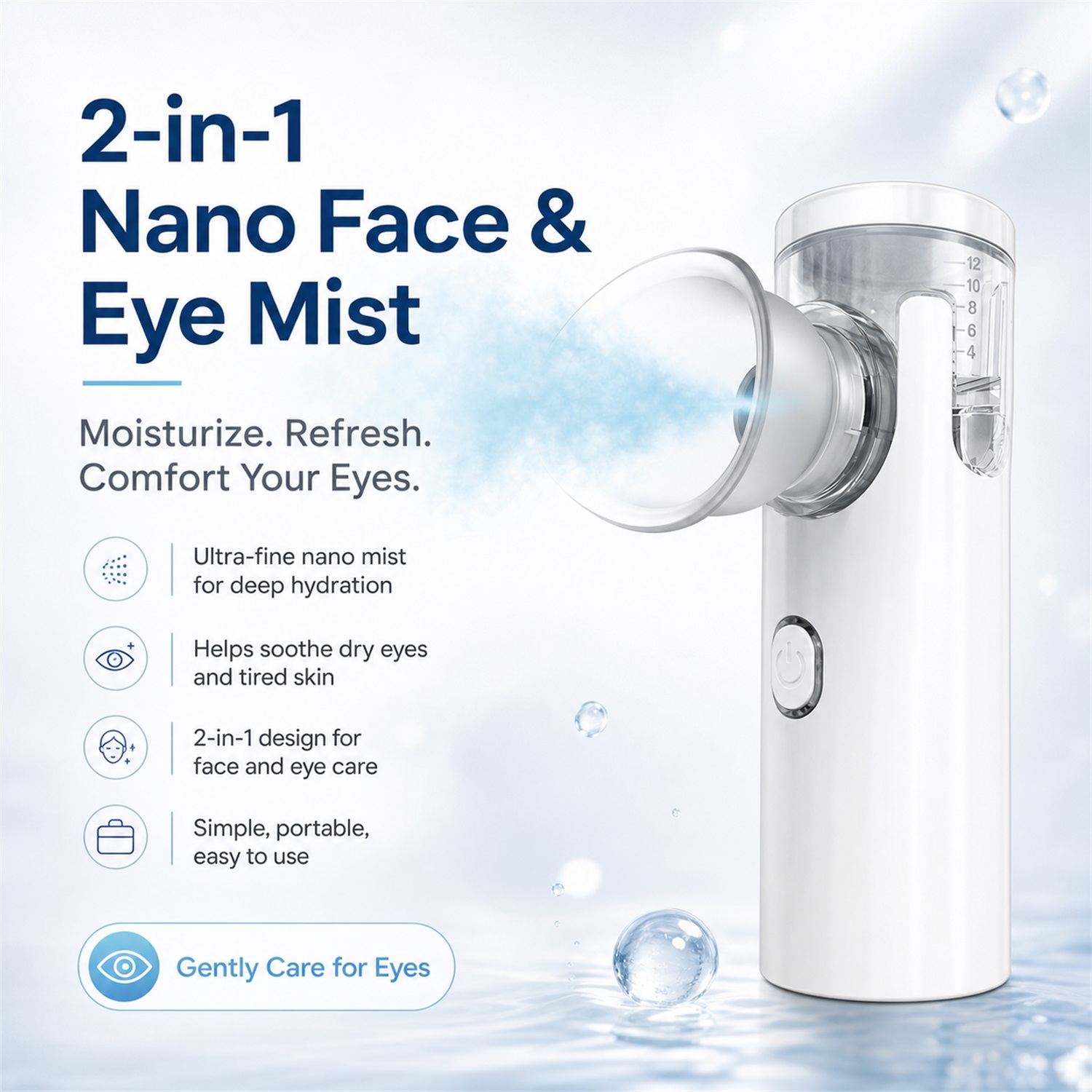 Humidificador Nano para Ojos,  - Face Steamer reseña y precio