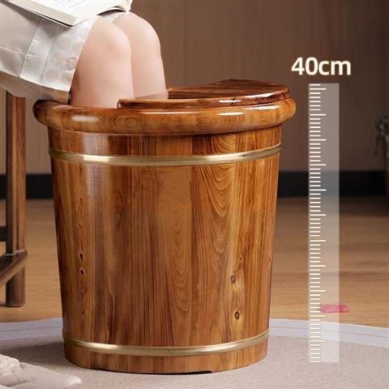 Cubo de madera para remojar lo - Foot Spa reseña y precio