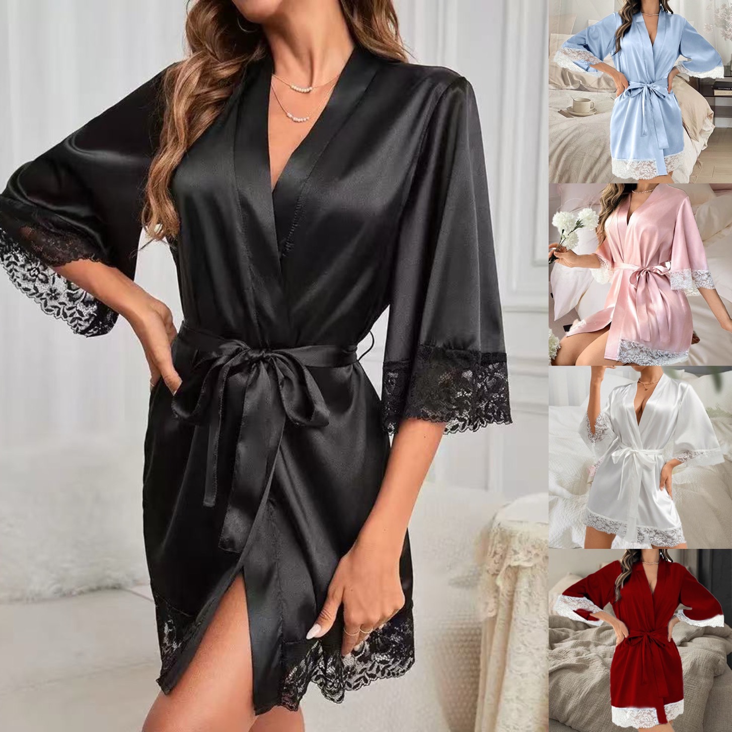 Batas de novia europeas y amer - Bathrobe reseña y precio