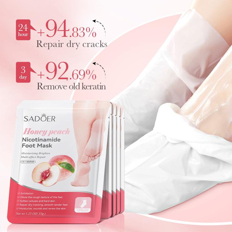 1 par de mascarillas para pies - Foot Spa reseña y precio