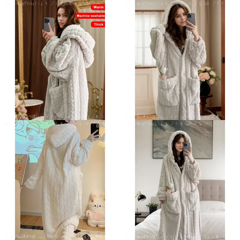 Bata de franela para mujer, de - Bathrobe reseña y precio